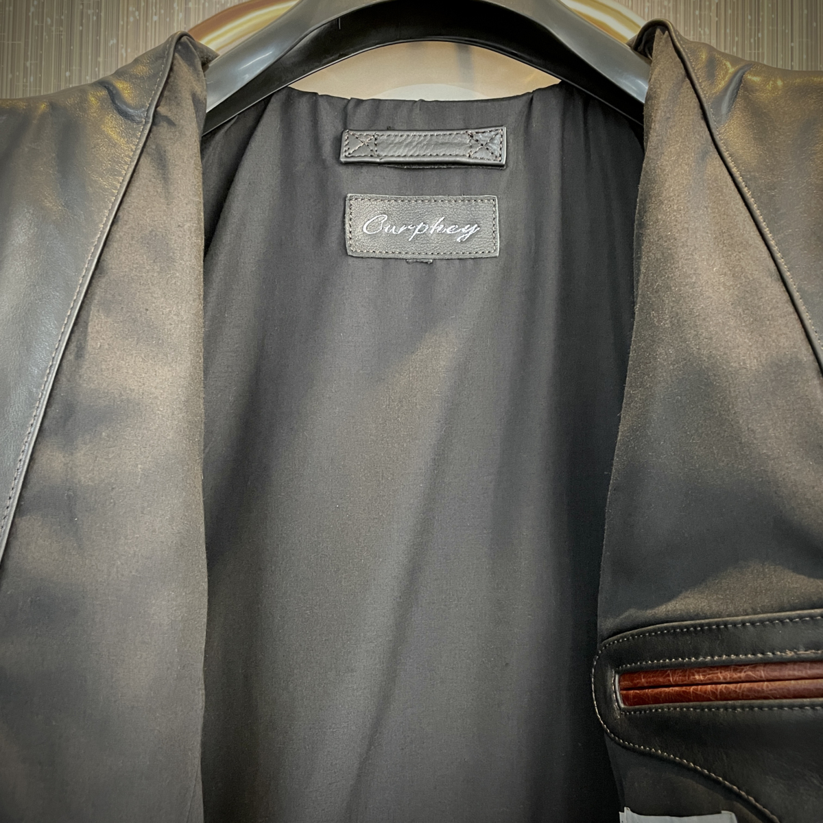 最高級EU製&定価15万◇UABONI*Paris*ユアボニ*レザージャケット