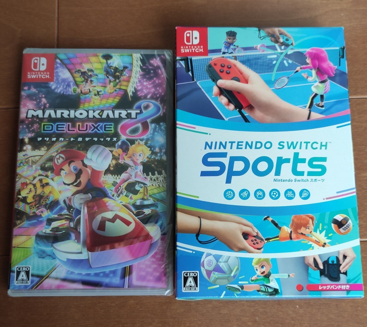 新品未開封品 2本セット マリオカート8デラックス Nintendo Switch Sports レッグバンド付き セール価格 Switch 新品未開封 マリオカート8 & Sports 携帯用ゲームソフト