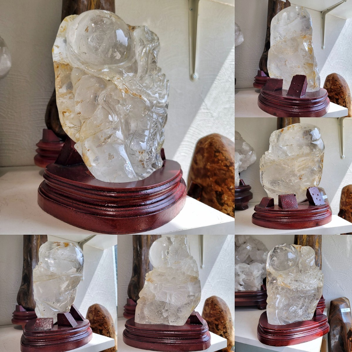 龍 水晶 彫り物 置物 天然 天然石 龍 水晶 彫り物 置物 天然 天然石