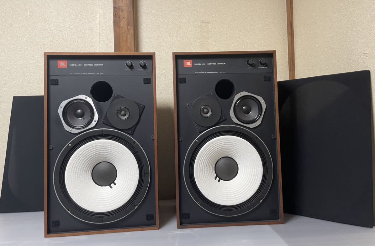 JBL 4312 CONTROL MONITOR スピーカーペア。動作良好,オリジナル品