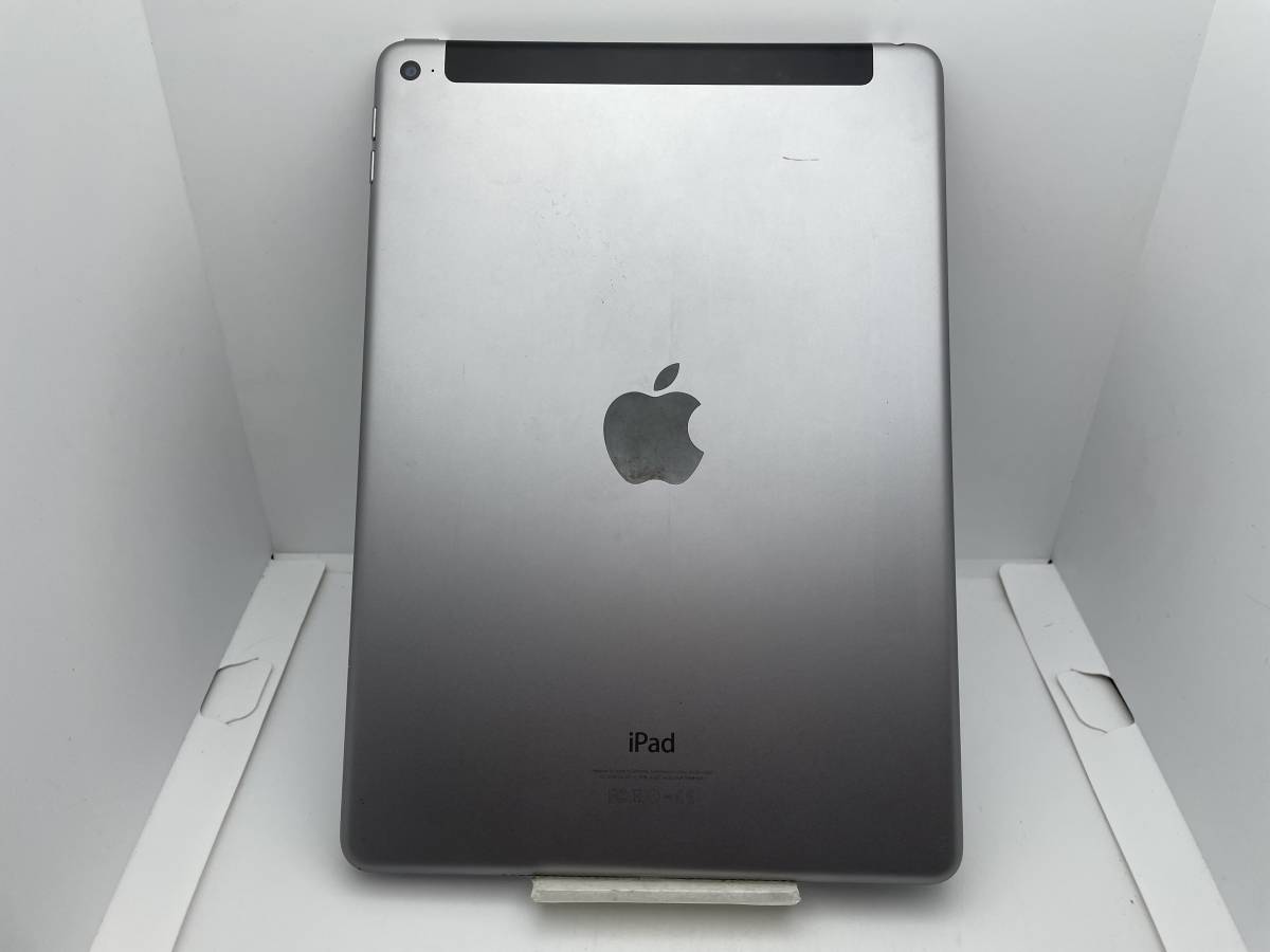 【中古・ジャンク】液晶浮き バッテリー膨張 Apple iPad Air 2th 32GB Wi-Fi+C SoftBank グレイ NW利用制限〇 本体 1 A-24377_画像2