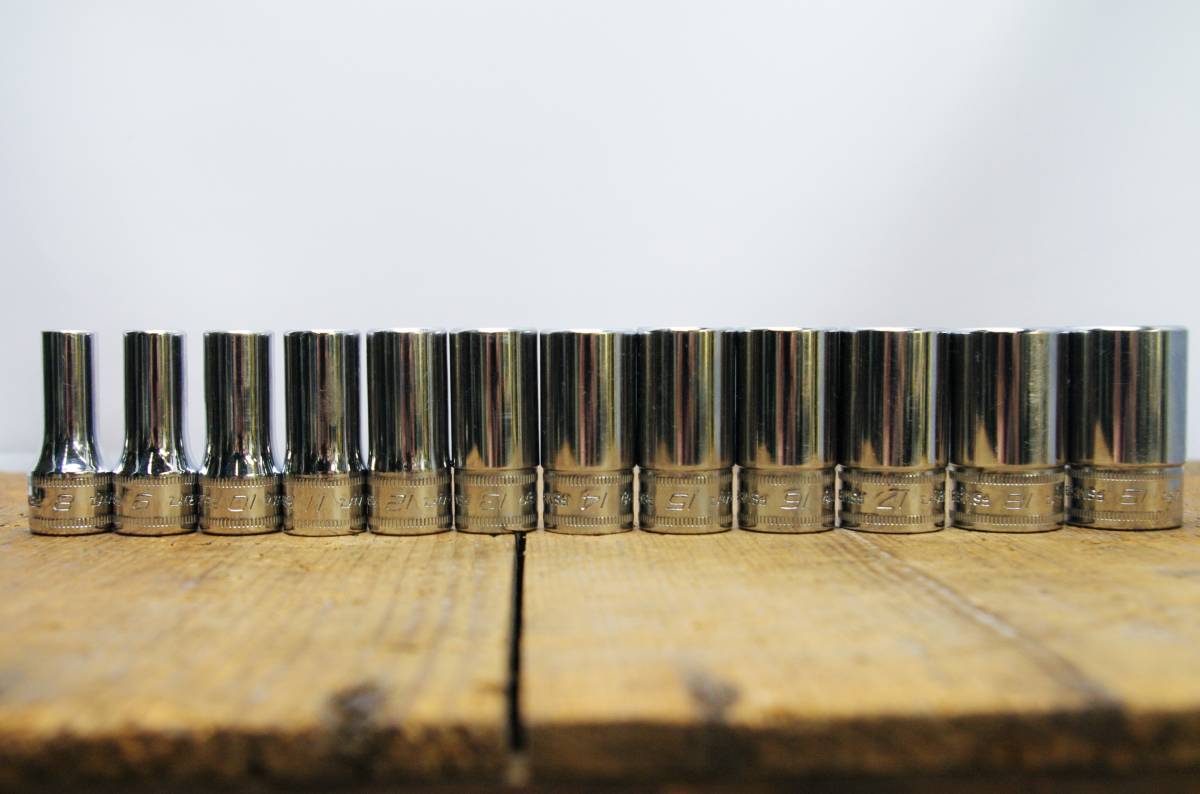1* Snapon FSMS8 から FSMS19 ソケット 12個セット 六角 ディープ