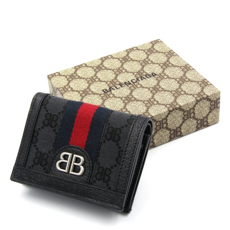 BALENCIAGA x GUCCI】☆HACKER カードケース ウォレット 人気特価