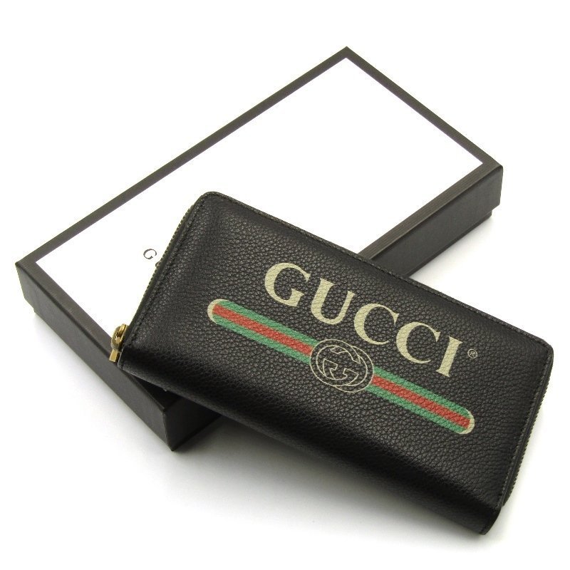 Yahoo!オークション - 美品 GUCCI グッチ 長財布 496317 0GCAT...