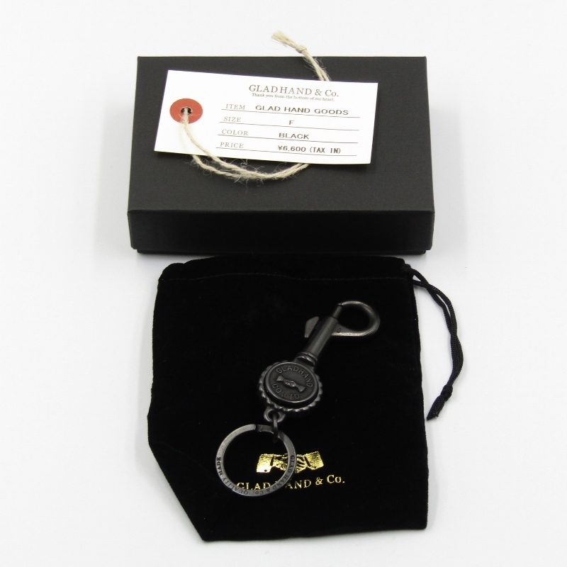 未使用 GLAD HAND グラッドハンド キーホルダー BOTTLE OPENER KEY RING ボトルオープナー SHAKE HAND キーリング BRASS/BLACK 50014339_画像7