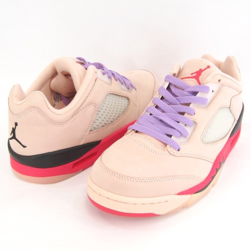 美品 NIKE ナイキ 27.5cm WMNS AIR JORDAN 5 RETRO LOW DA8016-806 エアジョーダン5 ARCTIC ORANGE/SIREN RED 35001348_画像2