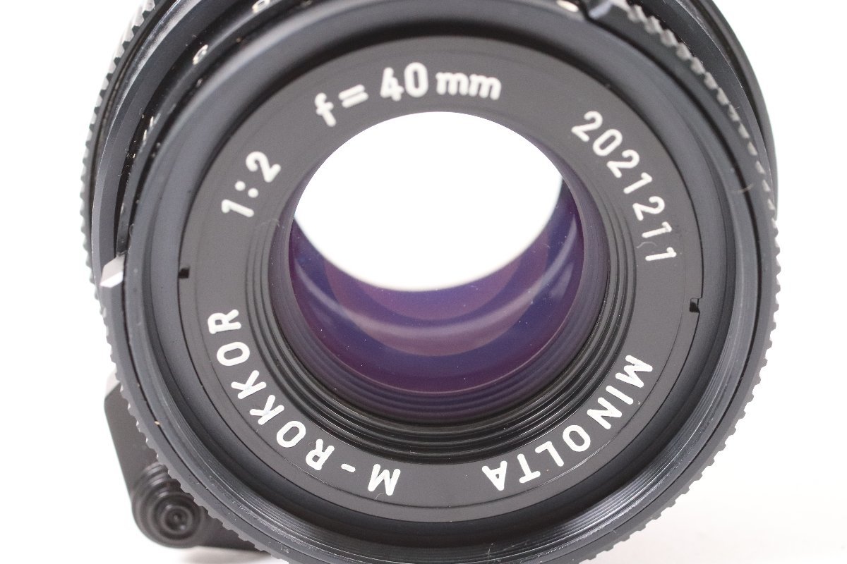 LEITZ MINOLTA ライツミノルタ CL M-ROKKOR 40mm F2 単焦点レンズ レンジファインダー フィルムカメラ 40089-F_画像8