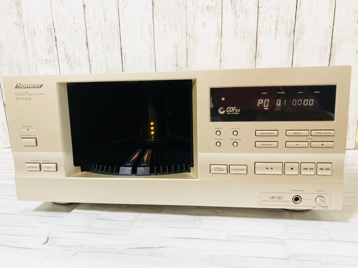 Pioneer パイオニア PD-F908 CDチェンジャー CDプレーヤー 101枚ファイルタイプ ☆動作品☆