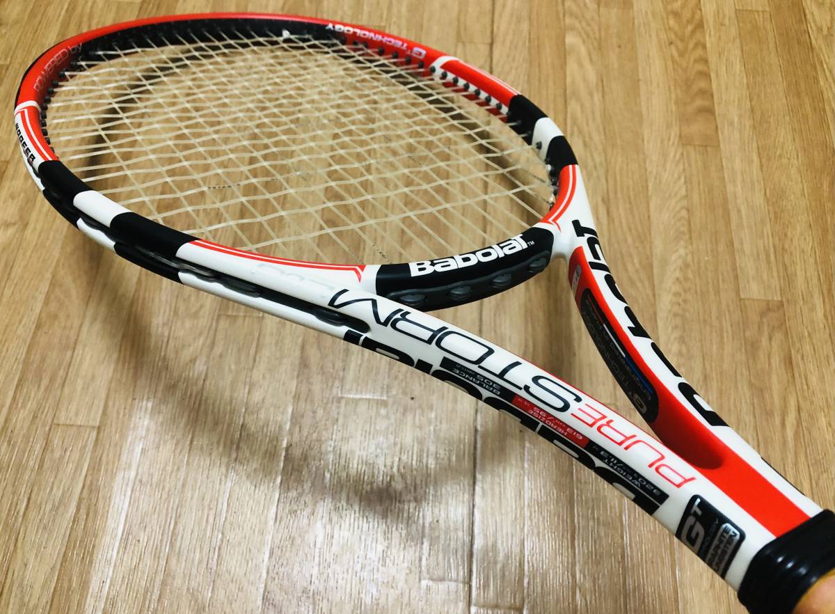 送料無料　極美品　 Babolat Pure Storm limted GT バボラ ピュアストーム リミテッド GT 18×20 320g 95sq 希少なBOXフレーム