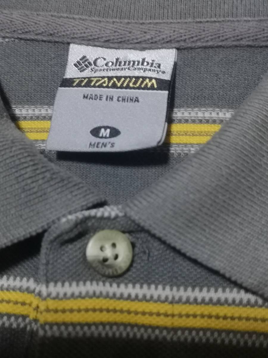 【値下げしました】Columbia　コロンビア　TITANIUM　半袖ポロシャツ　Mサイズ