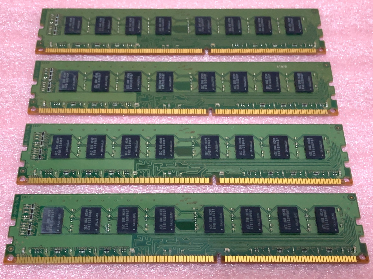 激安アウトレット!】 ○Samsung M378B5673FH0-CH9 4枚セット PC3-10600U DDR3-1333 240Pin DDR3  SDRAM 8GB 2GB x4 stasziczawiercie.pl