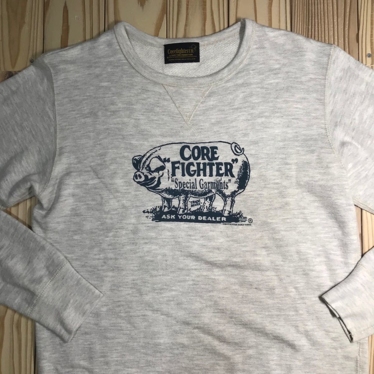 激安大特価! core fighter コアファイター ラグランシャツ pebtech.com.br