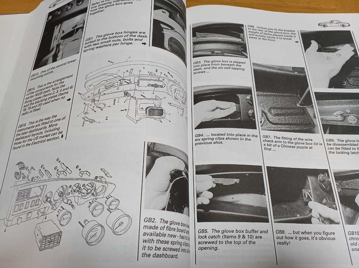 # prompt decision / free shipping # partition nz/Haynes MGB DIY restore manual body Work suspension etc. 