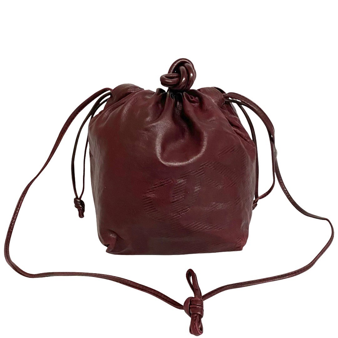 極 美品 LOEWE ロエベ ヴィンテージ アナグラム ロゴ ナッパレザー