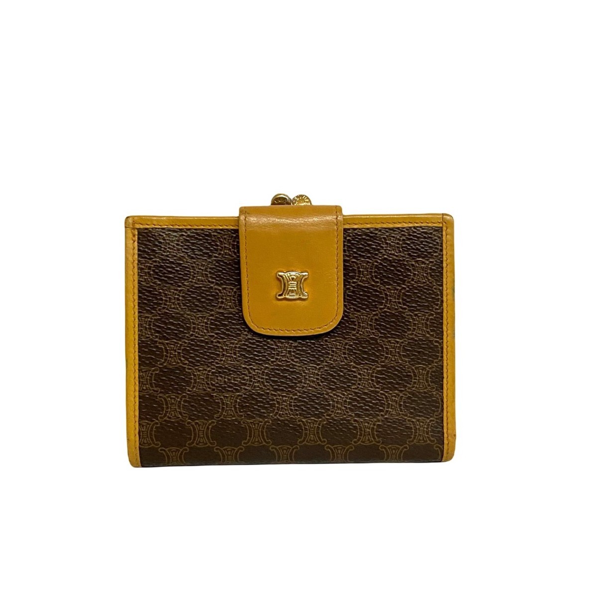 ファッション小物極 美品 CELINE セリーヌ ヴィンテージ トリオンフ マカダム ブラゾン
