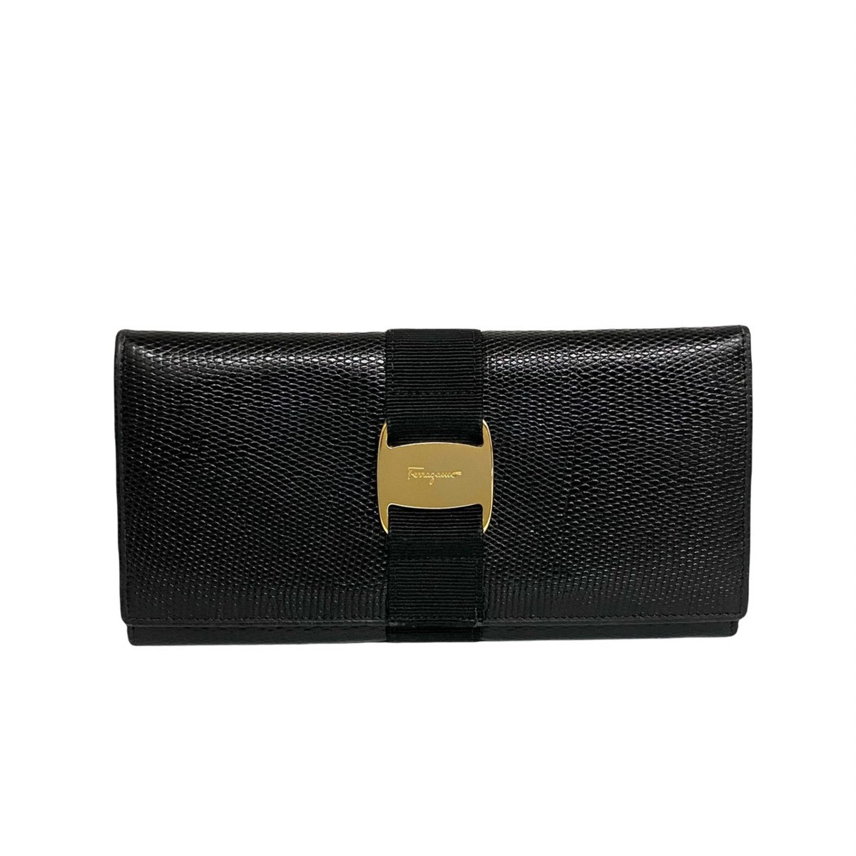 極 美品 極上品 Salvatore Ferragamo フェラガモ ヴァラリボン 金具 最