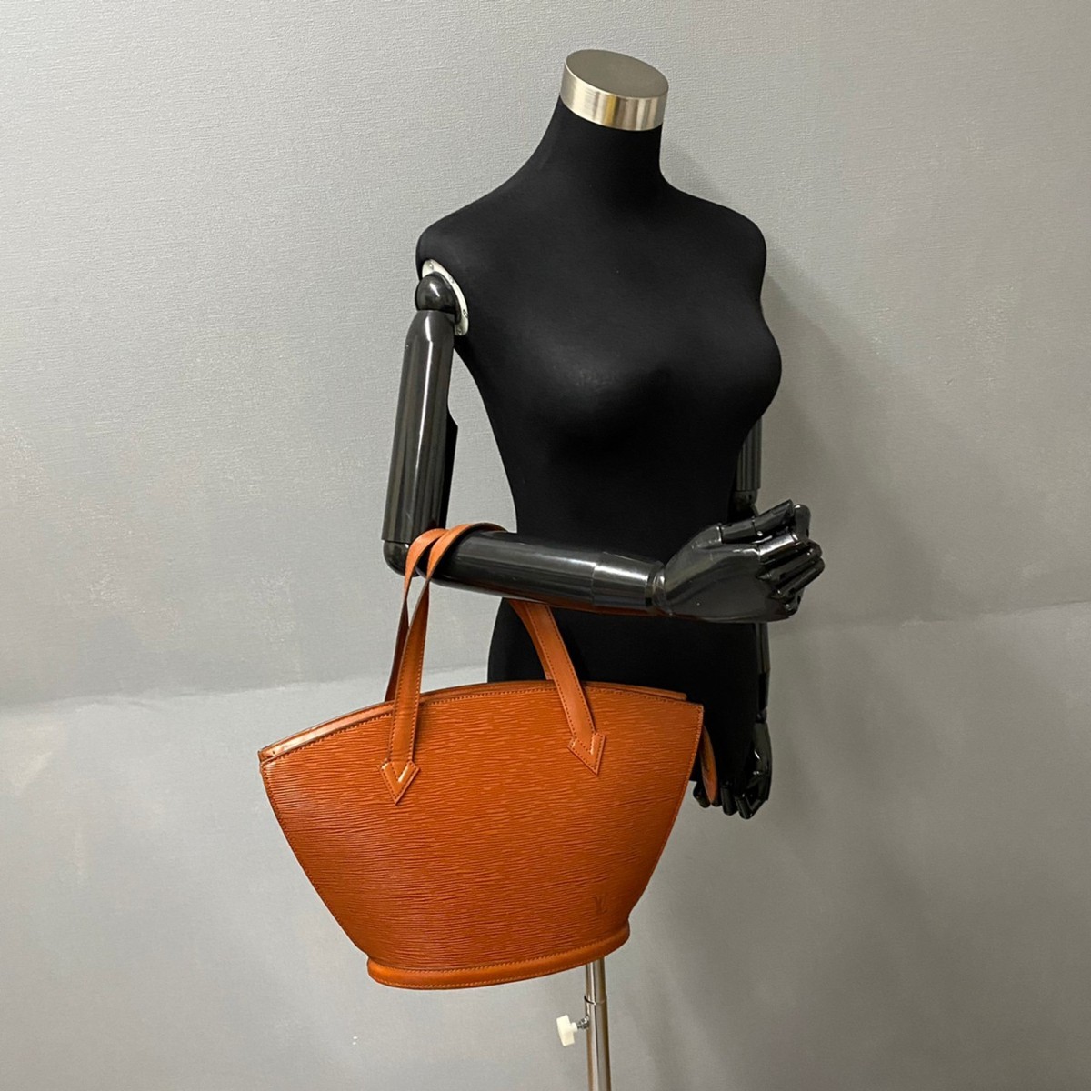 極 美品 保存袋付 LOUIS VUITTON ヴィトン サンジャック エピ レザー