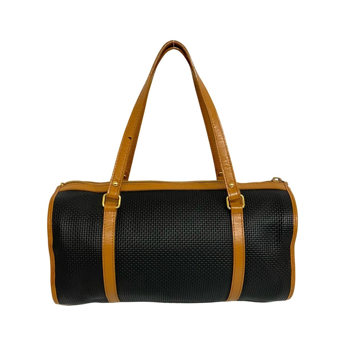 美品 イヴサンローラン YSL ロゴ 型押し 金具 レザー 本革