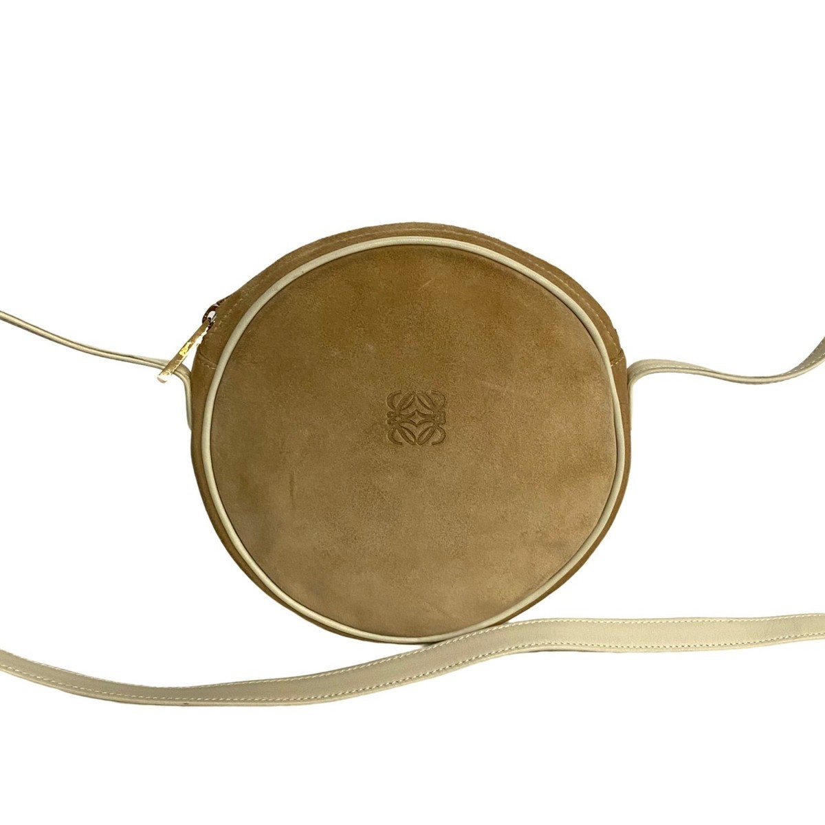 極 美品 LOEWE ロエベ ヴィンテージ アナグラム ロゴ レザー 本革