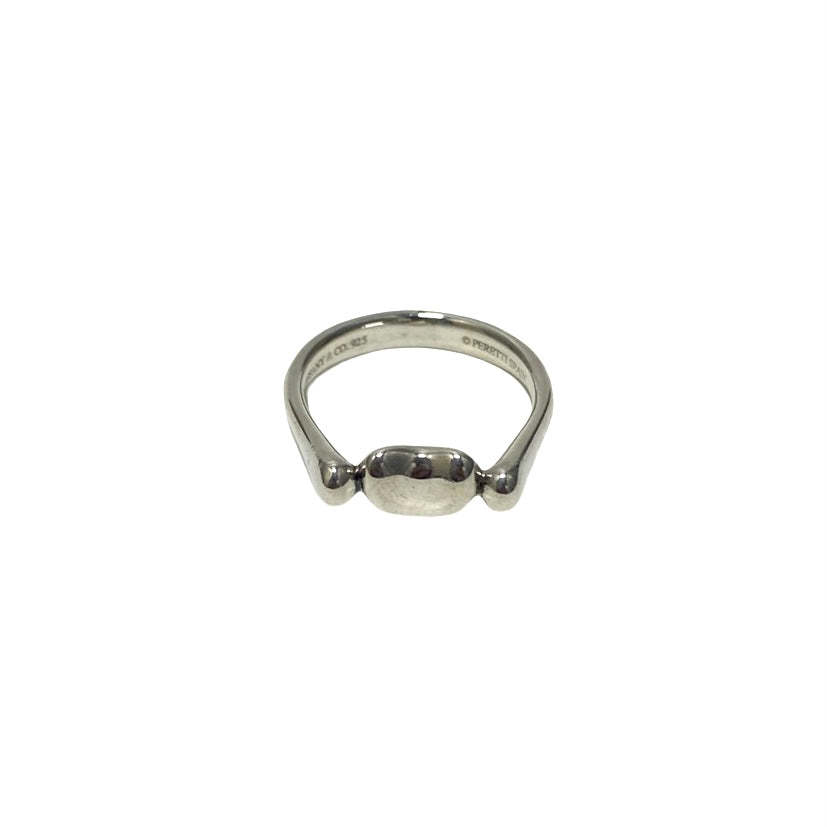 美品 TIFFANY & Co. ティファニー ロゴ 刻印 指輪 ビーンズ リング 12