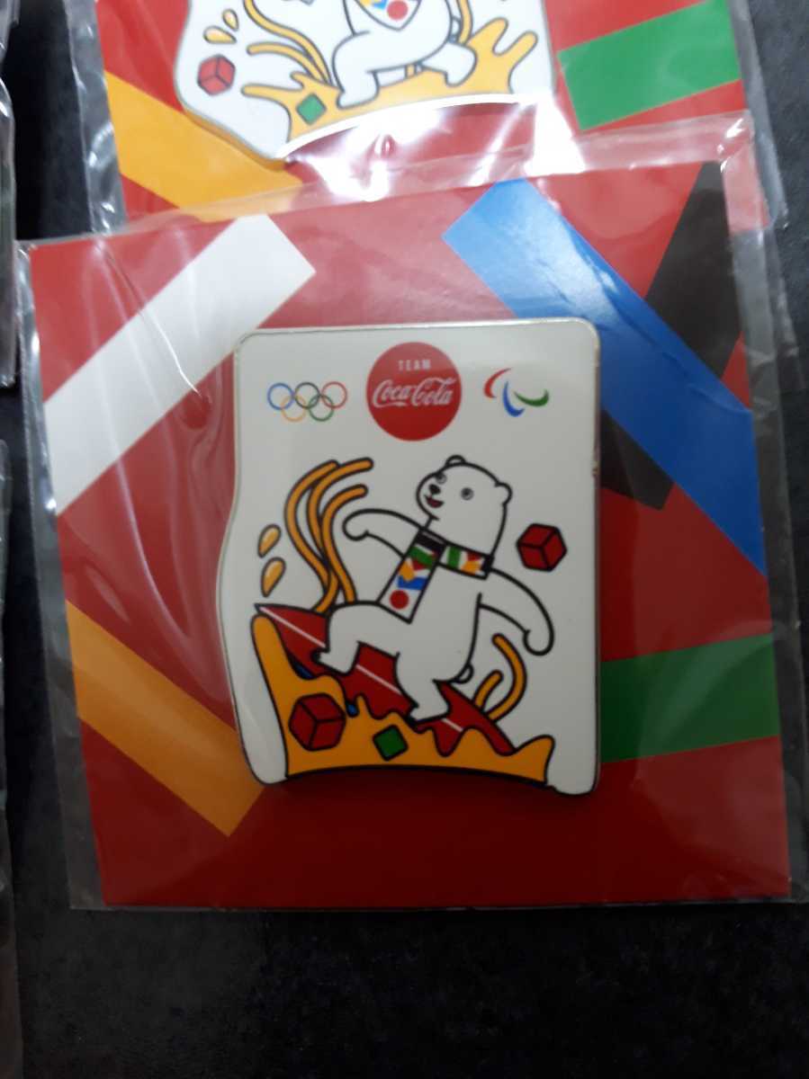 東京オリンピック　ピンバッジ　ピンバッチ　2020　日清　コカ・コーラ　ピンズ　バスケ　4個セット　未使用