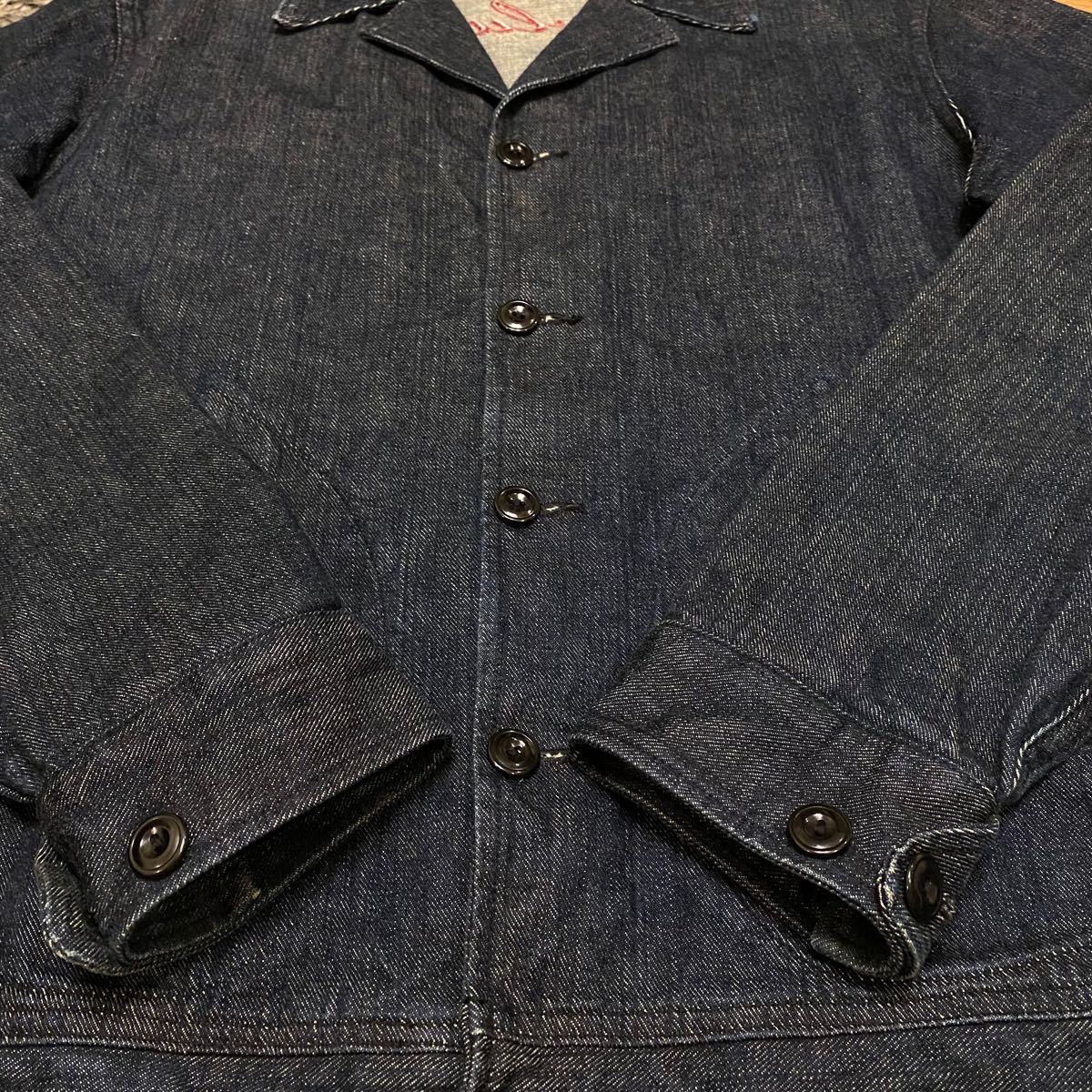 ほぼ未使用 EVISU エヴィス デニムジャケット Gジャン 黒タグ ほぼ未使用 EVISU エヴィス デニムジャケット Gジャン 黒タグ