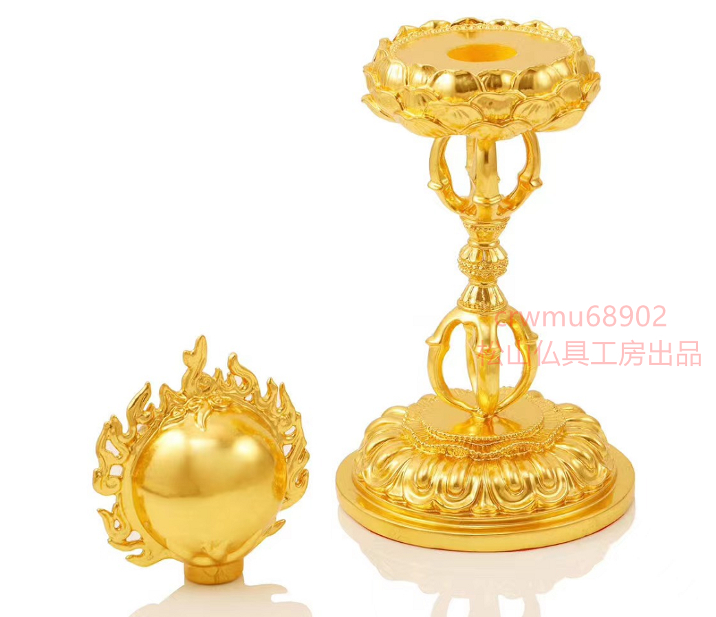 松山仏具工房出品】宝珠形舎利塔 火焔宝珠舎利塔 真鍮製 金箔貼り 松山仏具工房出品】宝珠形舎利塔 火焔宝珠舎利塔 真鍮製 金箔貼り