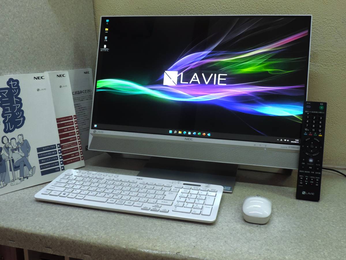 ★綺麗 LAVIE PC-DA770DAW ★Win11・Core i7-6500U・俊足512GB SSD・余裕12GBメモリ・SmartVision・ Office2021・23.8型液晶_綺麗 LAVIE PC-DA770DAW