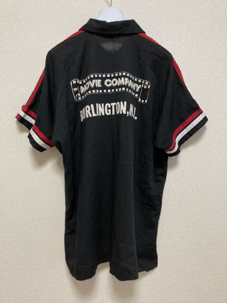80's USAヴィンテージ King Louie ボーリングシャツ キングルイ BLK 黒 半袖シャツ XL USA製 アメリカ製_画像2