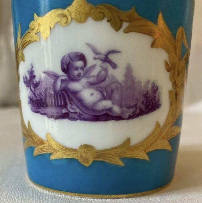 希少！ 19世紀 セーブル ナポレオン３世時代天使のカップ フランス世製