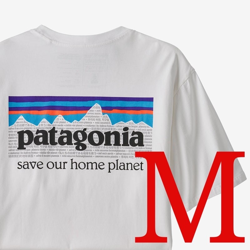 タグ付き新品　patagonia パタゴニア Tシャツ　P-6ミッション 白M