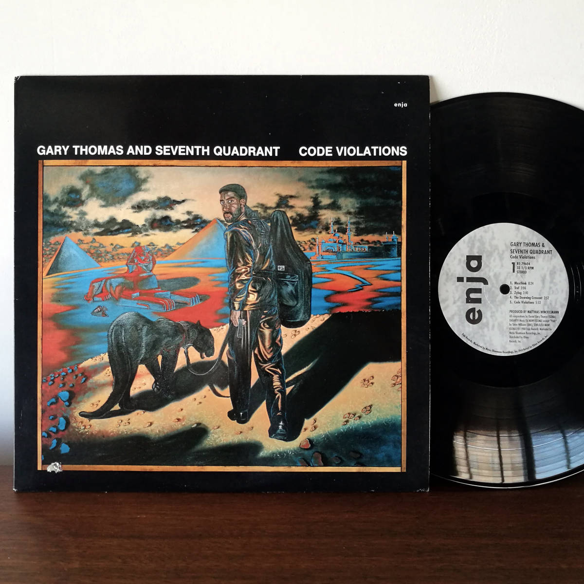 ★LP Gary Thomas And Seventh Quadrant / Code Violations '89 Canada_Enja Records_画像1