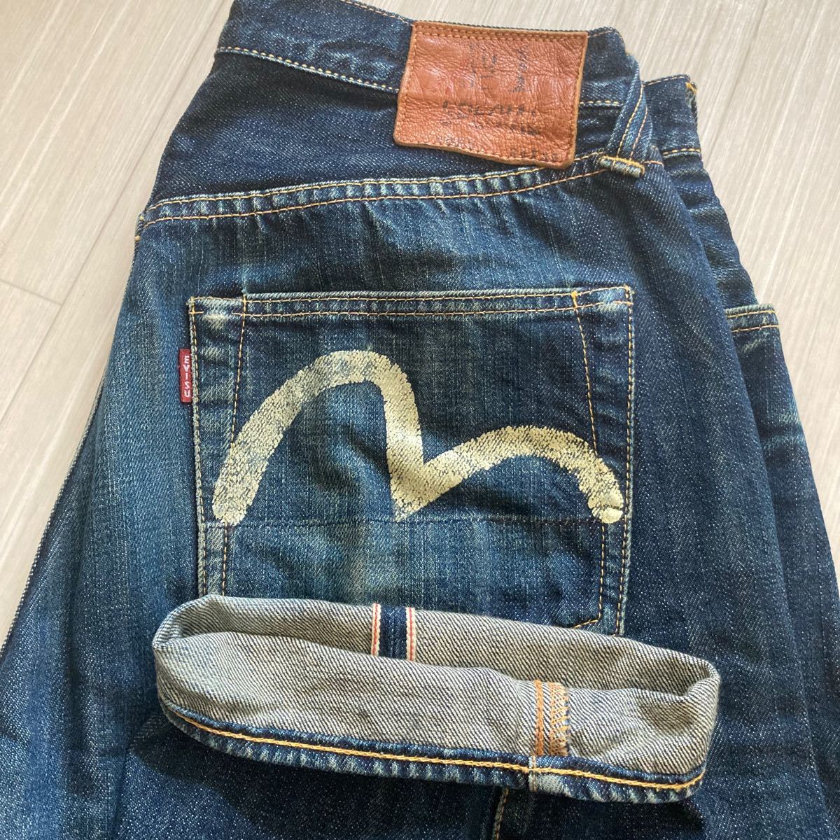 EVISU No 1 34×35 エヴィス サイズ注意 デニムパンツ エビス 赤 EVISU No 1 34×35 エヴィス サイズ注意 デニムパンツ エビス 赤