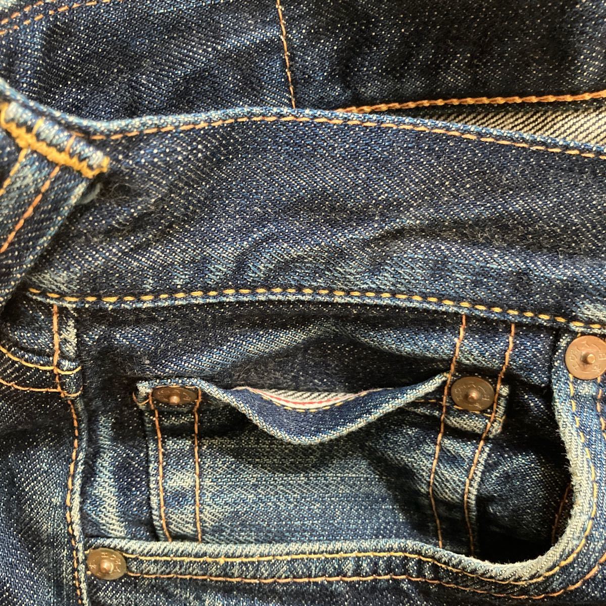 EVISU No 1 34×35 エヴィス サイズ注意 デニムパンツ エビス 赤 EVISU No 1 34×35 エヴィス サイズ注意 デニムパンツ エビス 赤