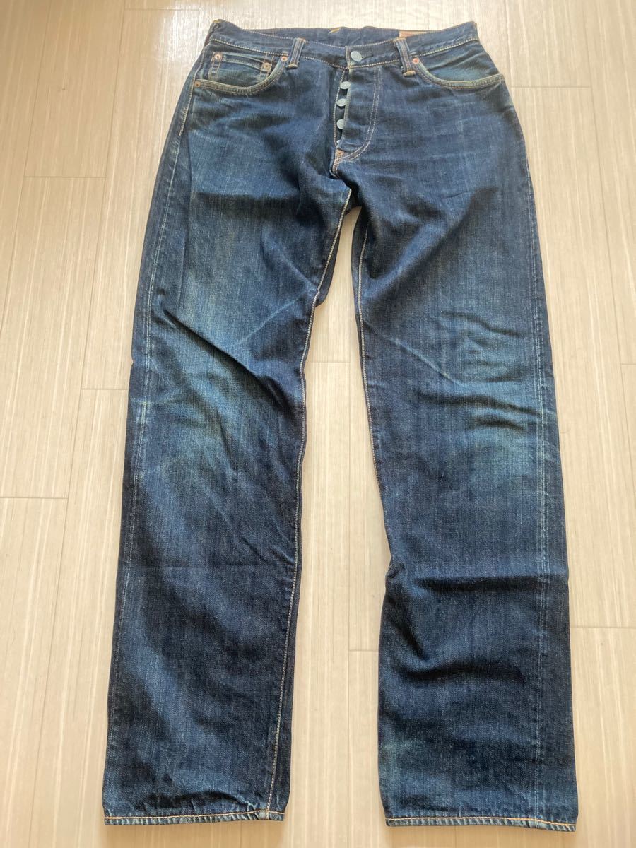 EVISU No 1 34×35 エヴィス サイズ注意 デニムパンツ エビス 赤 EVISU No 1 34×35 エヴィス サイズ注意 デニムパンツ エビス 赤