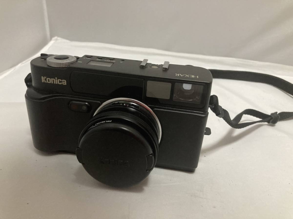 動作品】高級カメラ Konica コニカ HEXAR ヘキサー ブラック LENS 35mm