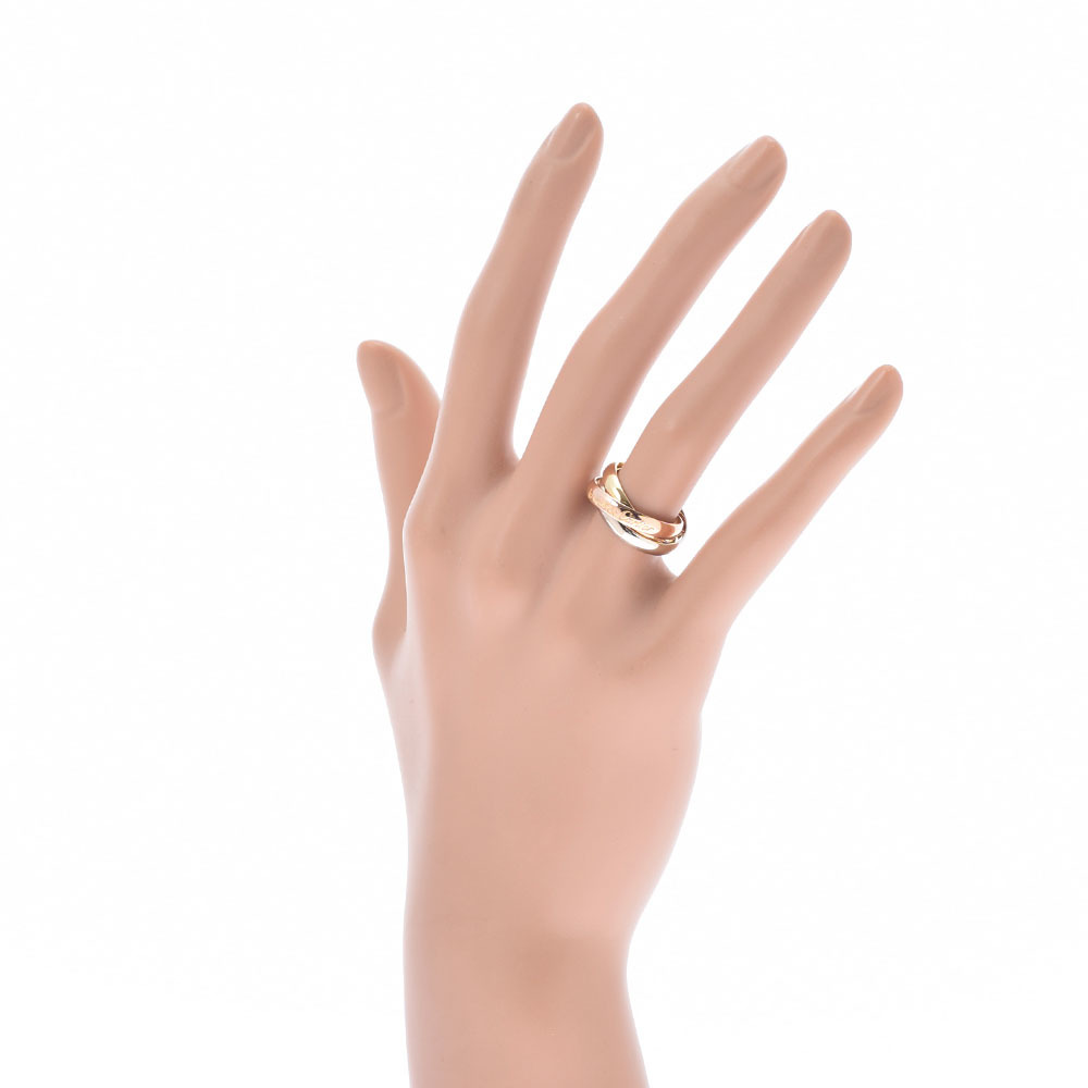 CARTIER カルティエ トリニティリング #50 10.5号 レディース K18YG/WG