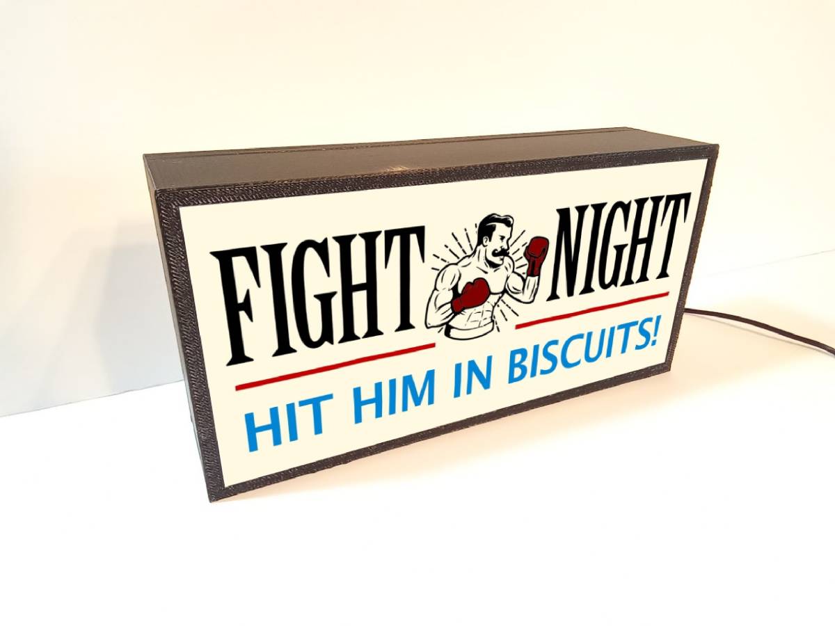 ボクシング ボクサー ボクシングジム 格闘技 ファイトクラブ ミニチュア サイン ランプ 照明 看板 置物 雑貨 ライトBOX 電飾看板 電光看板