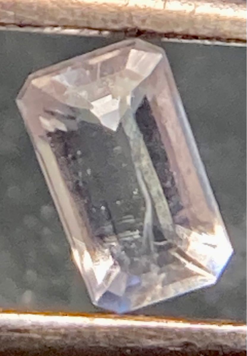 メキシコ産天然ハイヤライトオパールエメラルドカットルース0.11ct