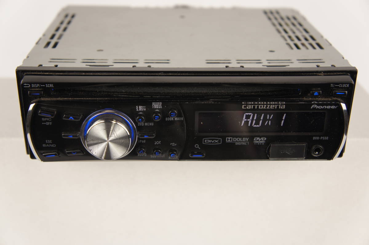 動作確認済 USB AUX CD DVD AM FM オーディオ DVH-P550 カロッツェリア ヘッドユニット メインユニット CDプレーヤー  1DIN パイオニア @67s 【SALE／72%OFF】