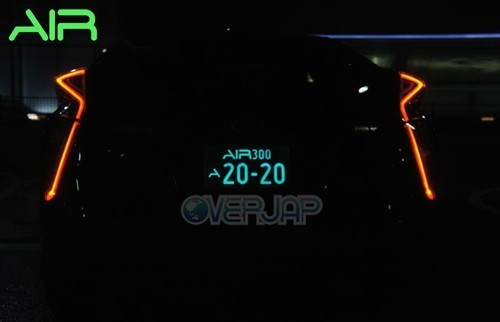【当社在庫有り(当日・翌営業日出荷可能)】 AIR LED 字光式 ナンバープレート 2枚セット スバル レガシィツーリングワゴン 送料無料_画像2