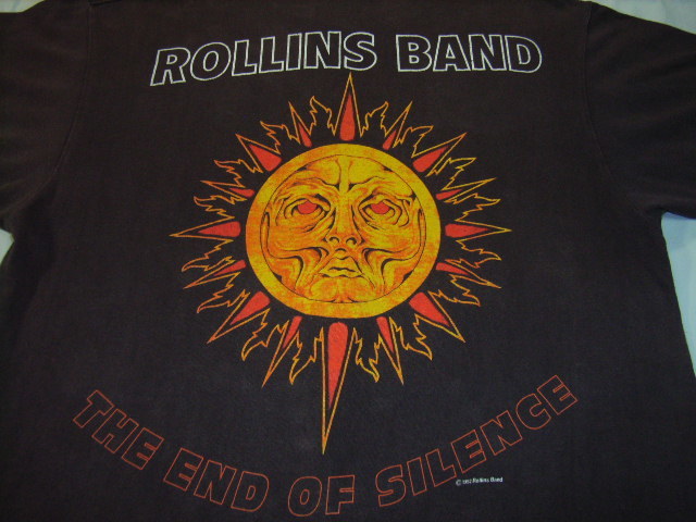 90'sレア★ROLLINS BAND-THE END OF SILENCE Tシャツ コピーライト1992 AUS製 ヴィンテージ*black flag circle jerks fugazi minor threat*_画像1