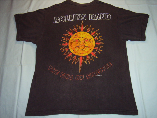 90'sレア★ROLLINS BAND-THE END OF SILENCE Tシャツ コピーライト1992 AUS製 ヴィンテージ*black flag circle jerks fugazi minor threat*_画像2