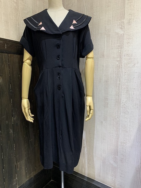 数量は多い セーラー ピューリタン ブラック×ピンク 黒ピン ビンテージ 50s カラー 40s ロカビリー M位 ワンピース ドレス レーヨン ペンシルスカート Mサイズ 数量は多い セーラー ピューリタン ブラック×ピンク 黒ピン ビンテージ 50s カラー 40s ロカビリー M位 ワンピース ドレス レーヨン ペンシルスカート Mサイズ