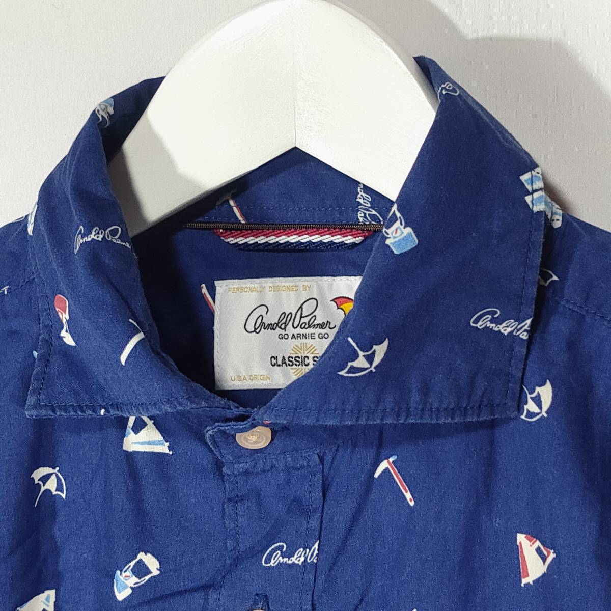 アーノルドパーマー ArnoldPalmer シャツ 総柄 パターン 長袖 3 アーノルドパーマー ArnoldPalmer シャツ 総柄 パターン 長袖 3