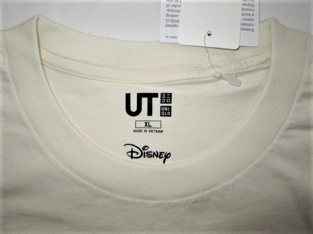 ★新品 2022年 UNIQLO ユニクロ MAGIC FOR ALL UT グラフィックTシャツ Disney(半袖・レギュラーフィット) XL ナチュラル 蒸気船ウィリー★_画像4