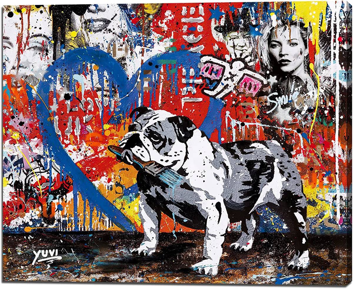 新品 現代アート バンクシー Banksy 愛とお金 キャンバス画 アートパネル 壁掛け 絵画 インテリア 絵 40x30cm