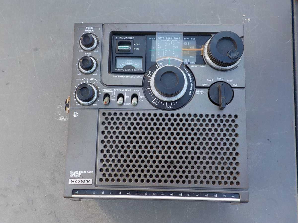ジャンク品 BCL ラジオ SONY ICF-5900 ソニー スカイセンサー 