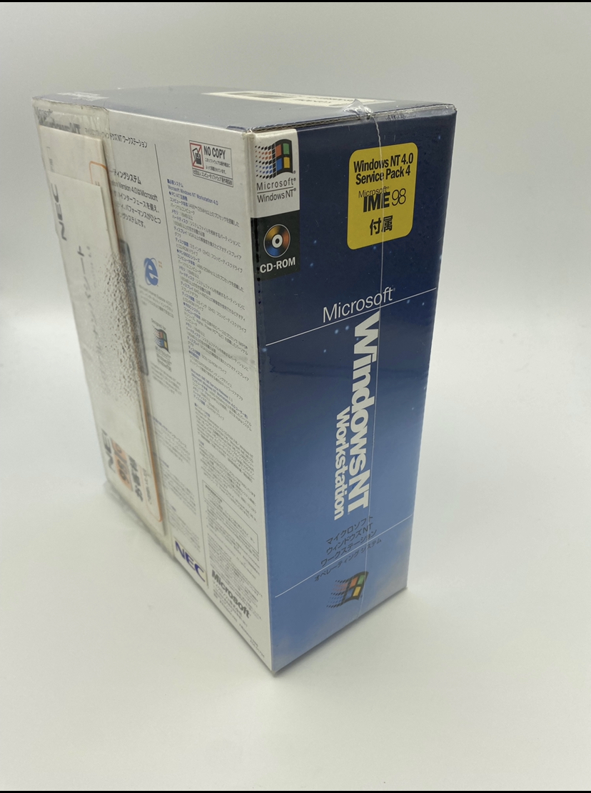 新品未開封品 【送料無料】 Microsoft Windows NT 4.0 Workstation 製品版　PC/AT互換機、PC9800シリーズ対応