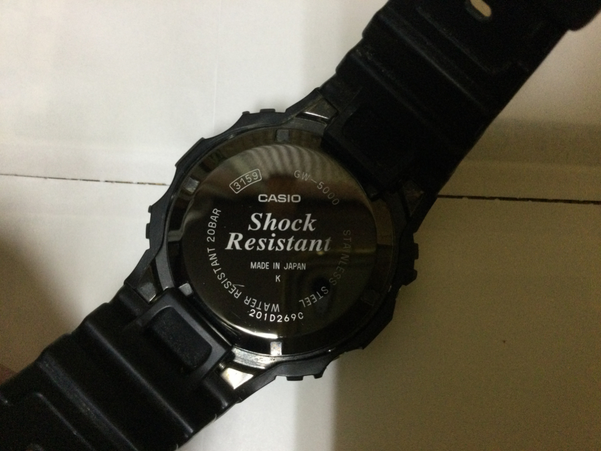 ☆ CASIO カシオ　G-SHOCK ジーショック　3159 GW-5000 腕時計　ソーラー　電波時計　ワールドタイム　TOUGH SOLAR 現状品☆_画像5